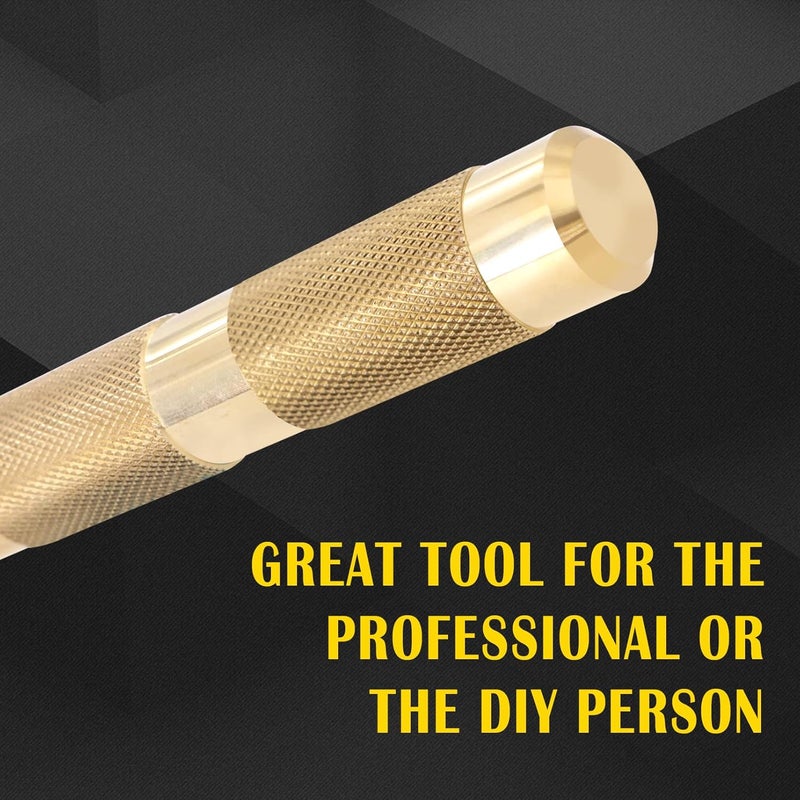 Tektall 5 Brass Drift Punch Set, Hand Tool Punches Tools for Home use 1/4-Inch 3/8-Inch 1/2-Inch 5/8-Inch 3/4-Inch 1/4'' 3/8'' 1/2'' 5/8'' 3/4'' 5 Pc. Replace 67003-MAI 045256670034 - Image 5